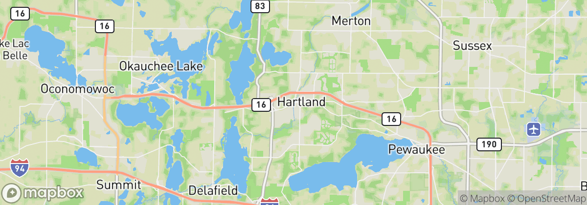Map: Hartland, WI