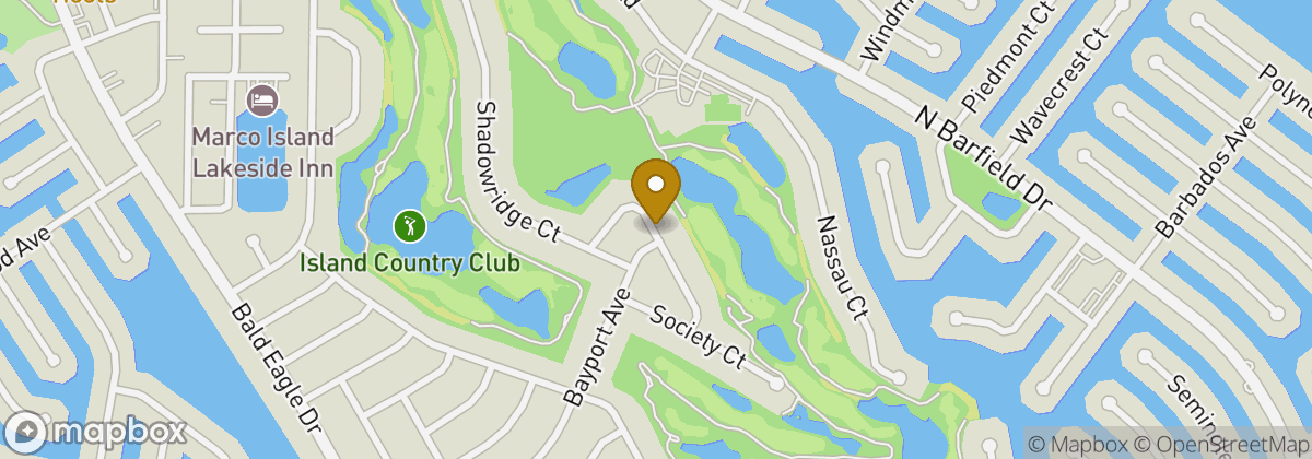 Map location: Island Country Club