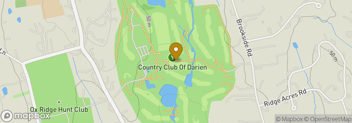 Map location: The Country Club of Darien