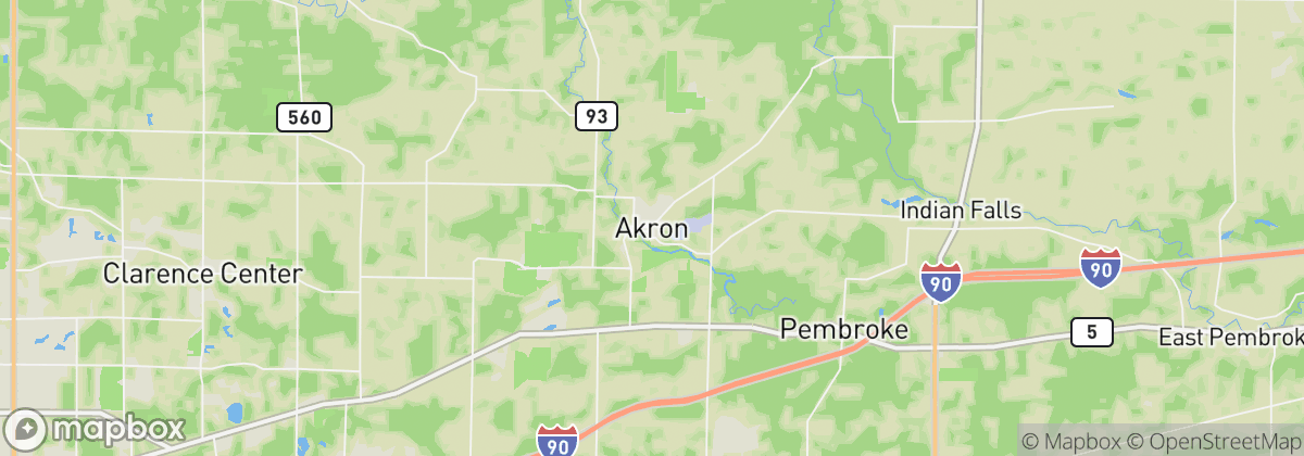 Map: Akron, NY
