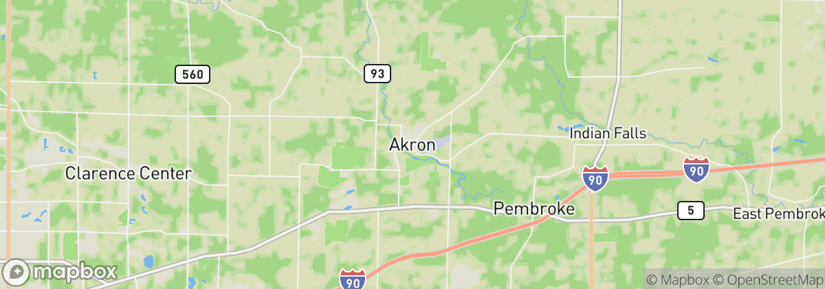 Map: Akron, NY