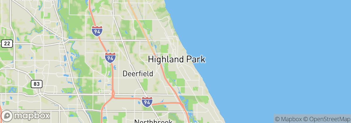 Map: Highland Park, IL