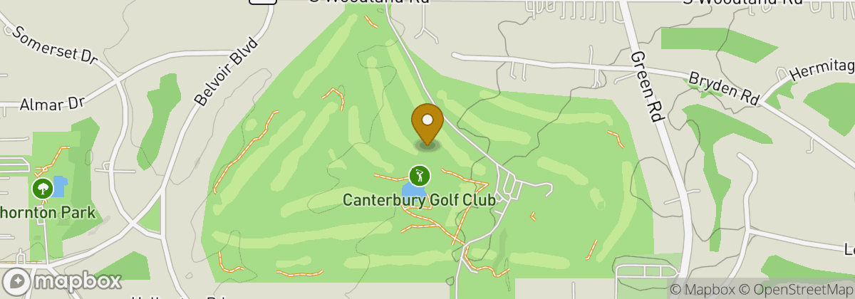 Map location: Canterbury Golf Club