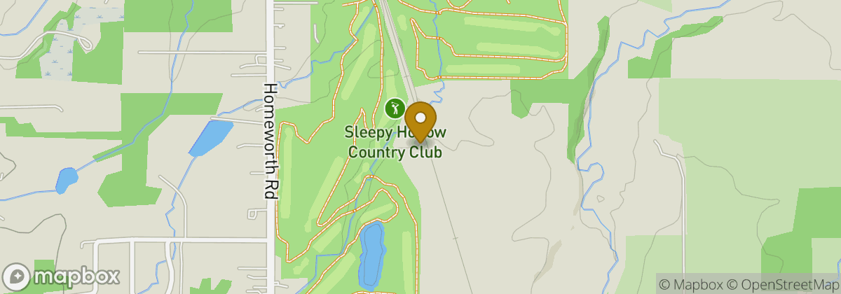 Map location: Sleepy Hollow Country Club
