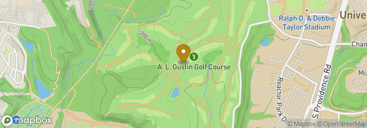 Map location: A. L. Gustin Golf Course