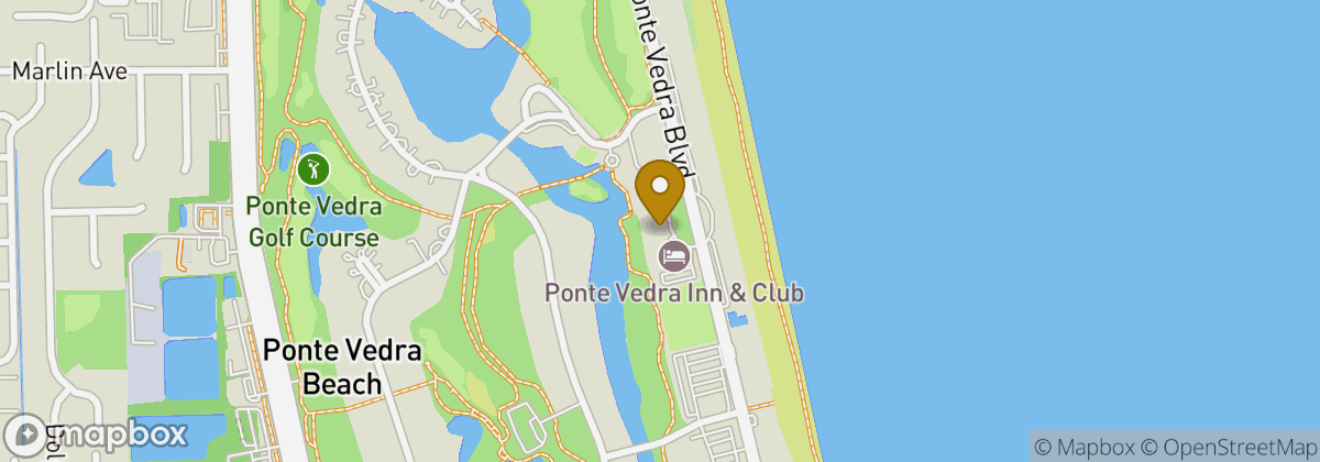 Map location: Ponte Vedra Inn & Club