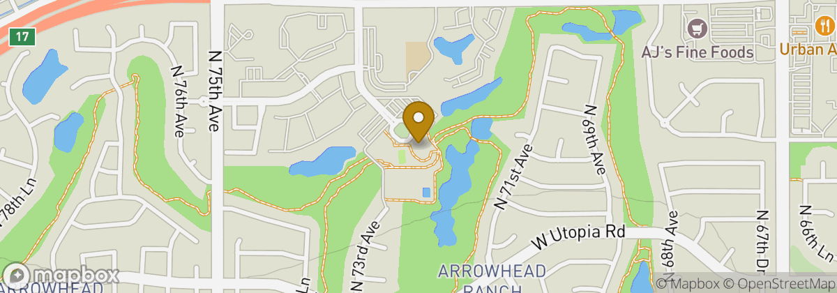 Map location: The Clubs at Arrowhead