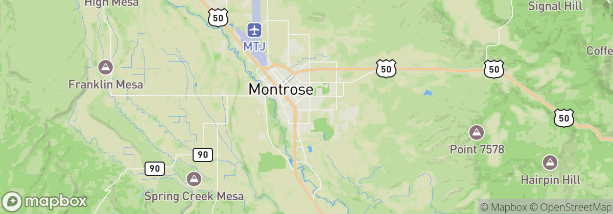 Map: Montrose, CO