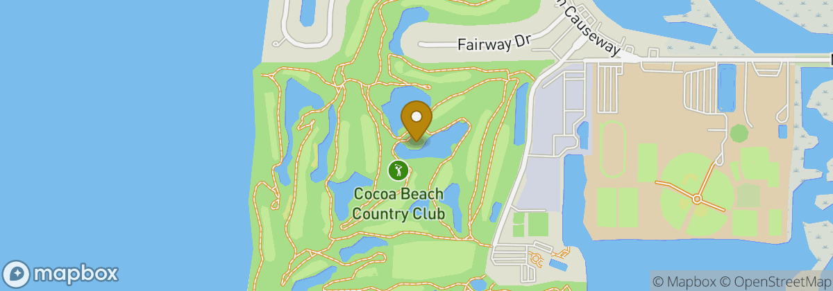 Map location: Cocoa Beach Country Club