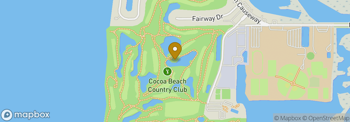 Map location: Cocoa Beach Country Club