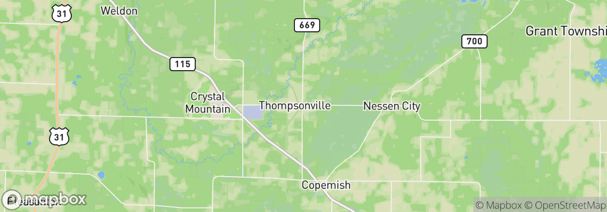 Map: Thompsonville, MI