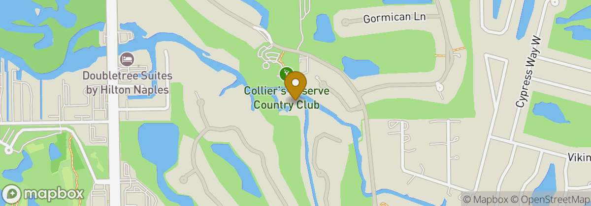 Map location: Collier’s Reserve Country Club