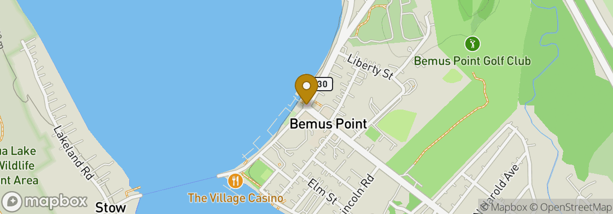 Map location: Bemus Point Golf Club & Tap House