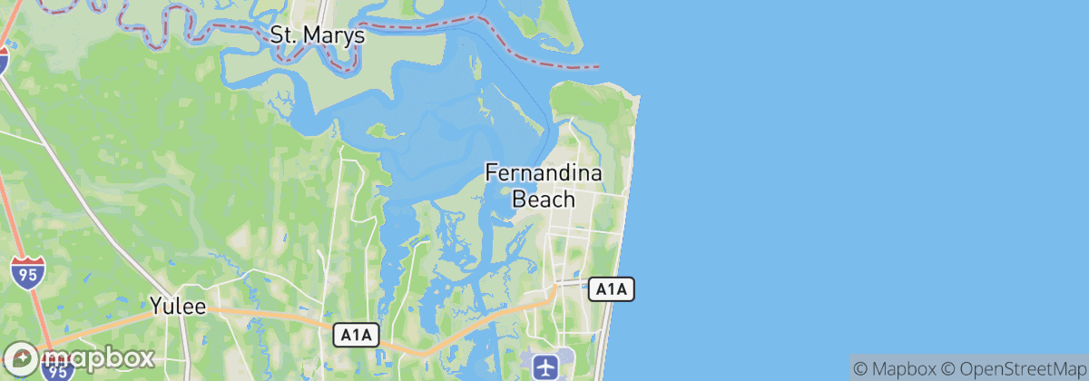 Map: Fernandina Beach, FL