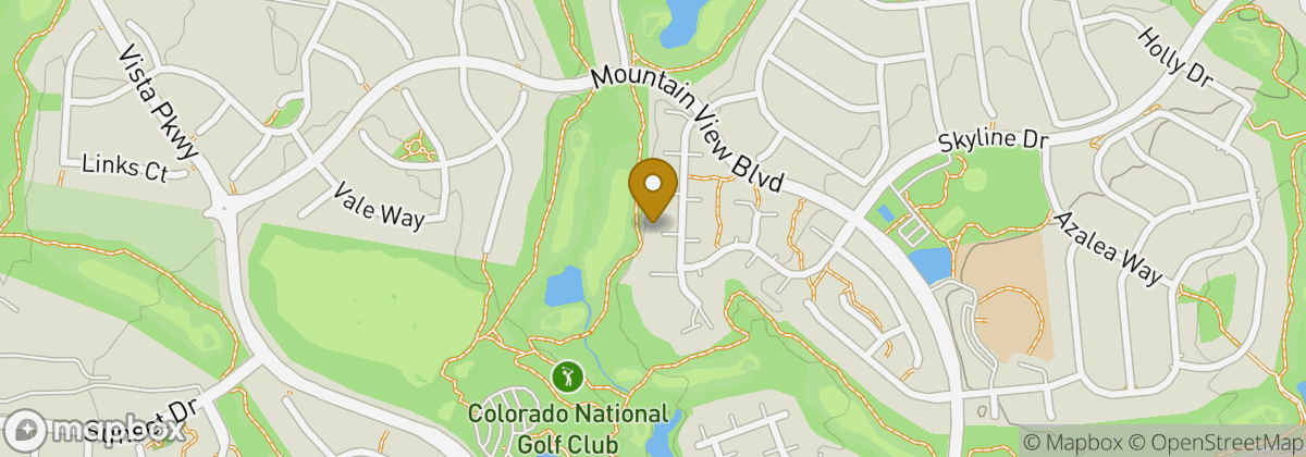 Map location: Colorado National Golf Club