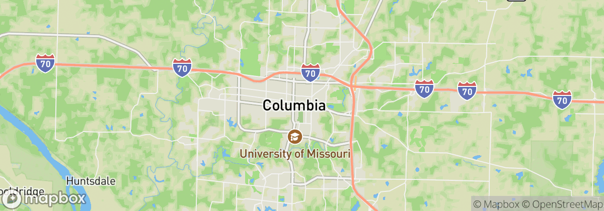 Map: Columbia, MO