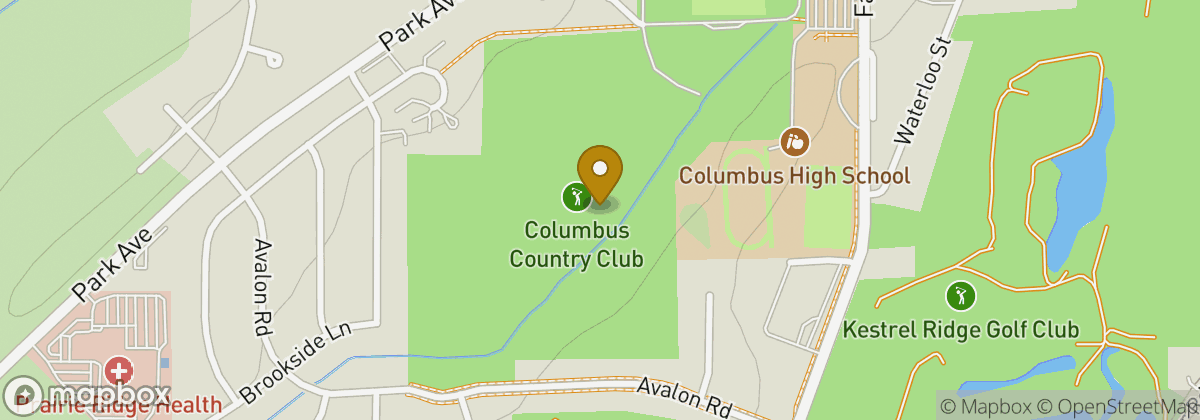 Map location: Columbus Country Club