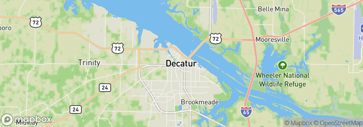 Map: Decatur, AL