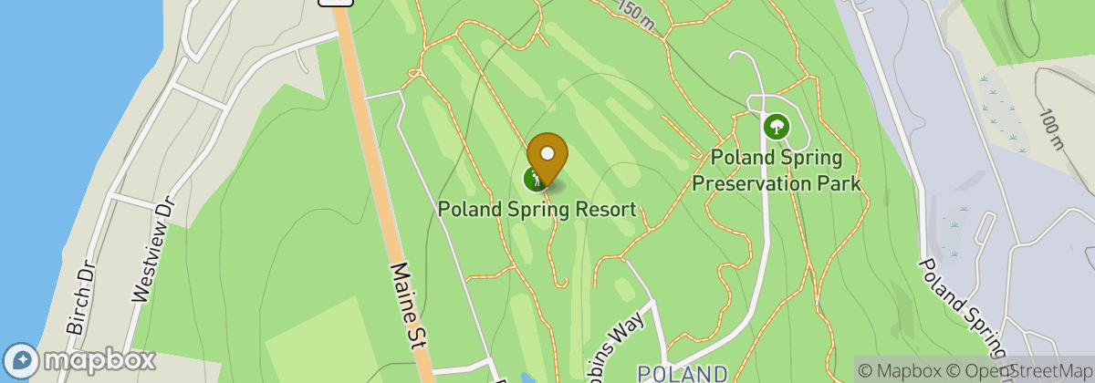 Map location: Poland Spring Resort