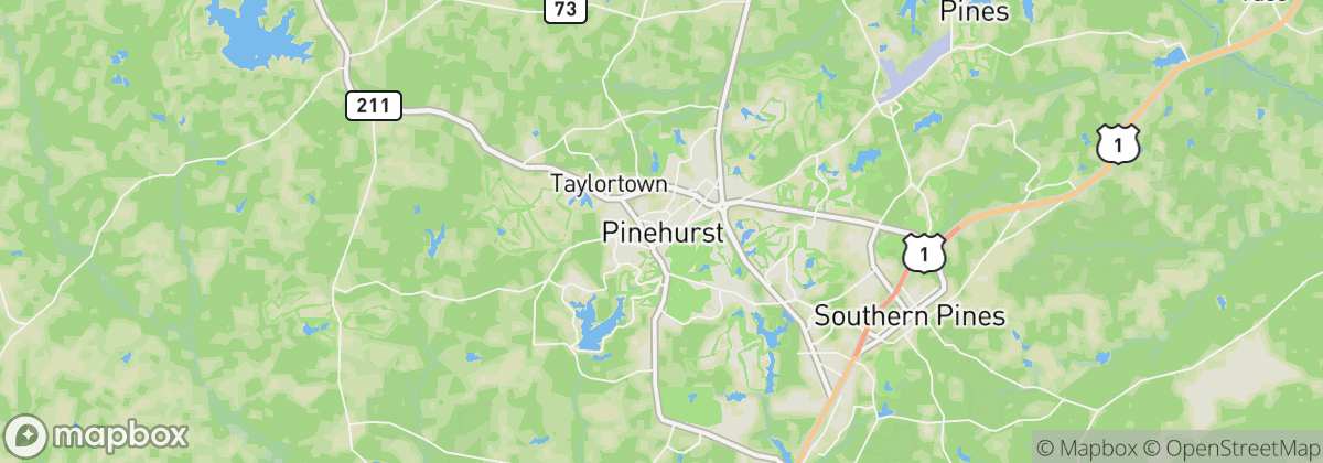 Map: Pinehurst, NC