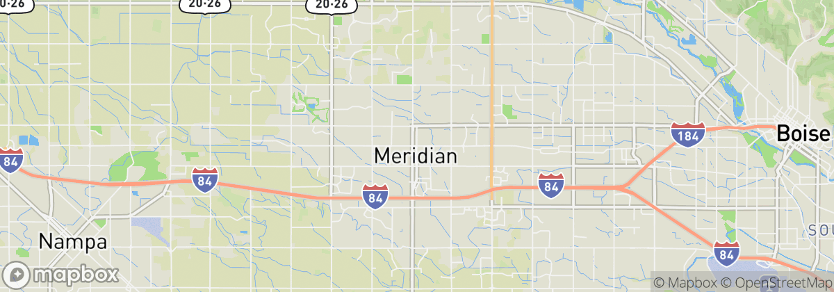 Map: Meridian, ID