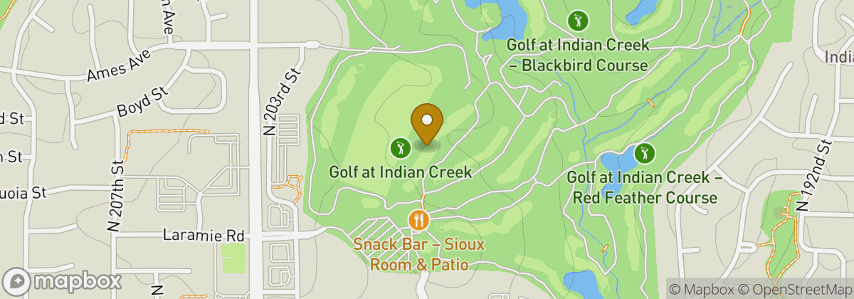 Map location: Golf at Indian Creek