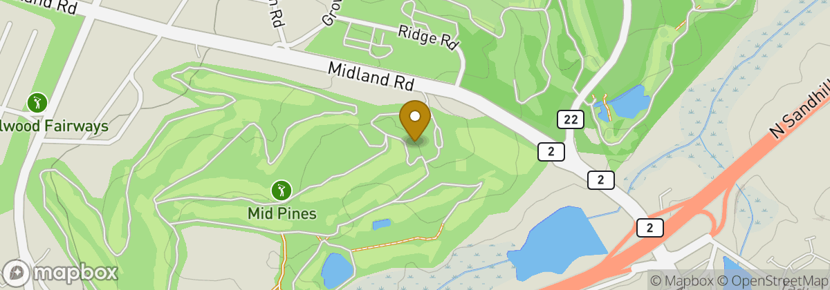 Map location: Mid Pines Inn & Golf Club