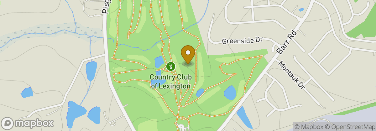 Map location: Country Club of Lexington