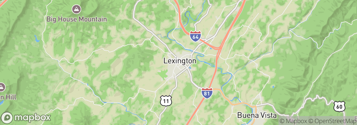 Map: Lexington, VA