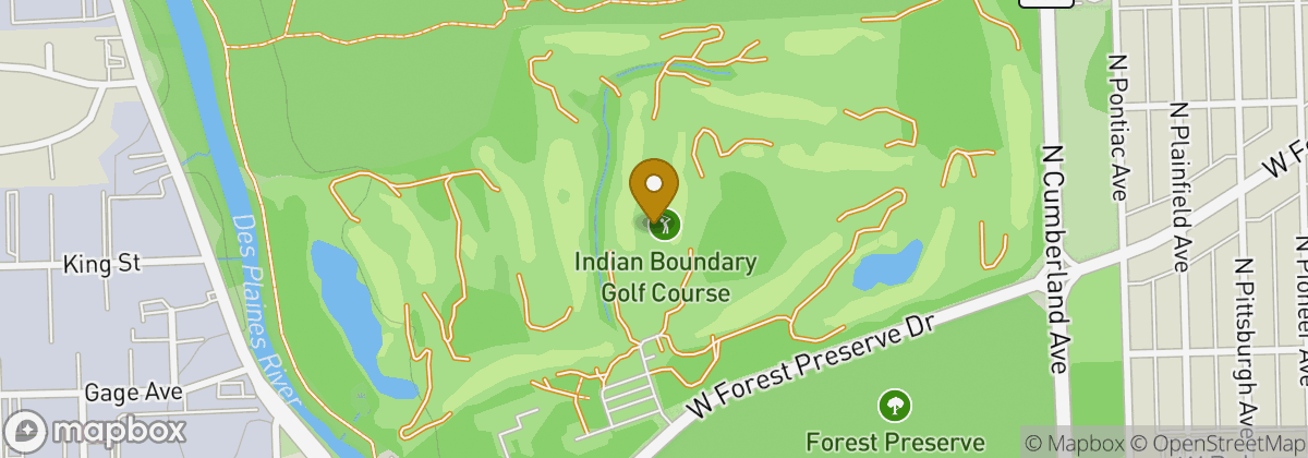 Map location: Indian Boundary Golf Course