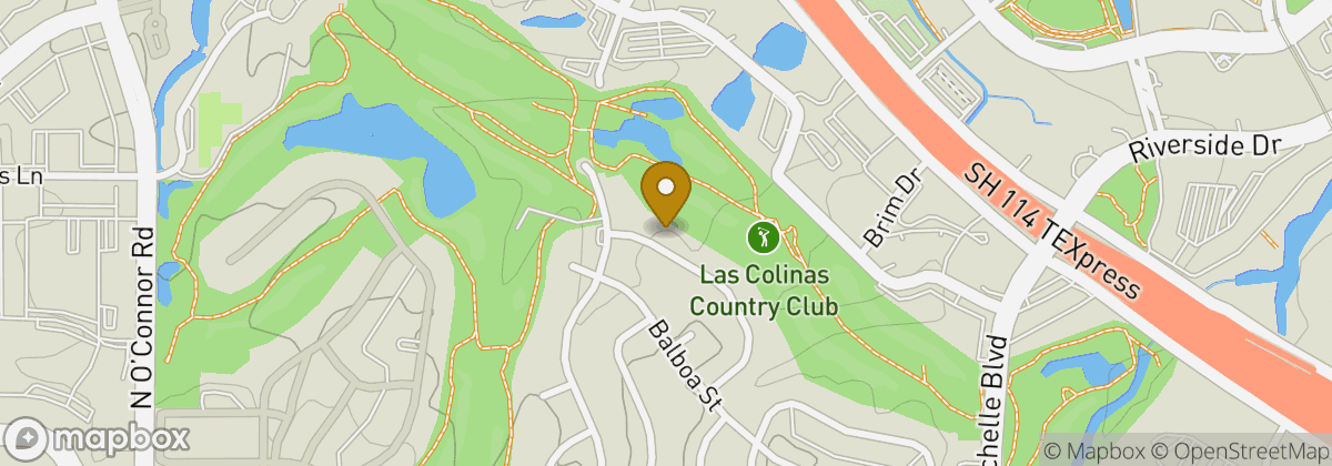 Map location: Las Colinas Country Club