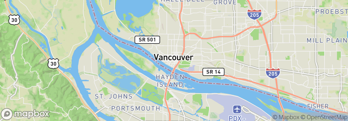 Map: VANCOUVER, WA