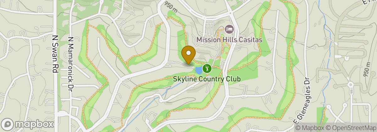 Map location: Skyline Country Club