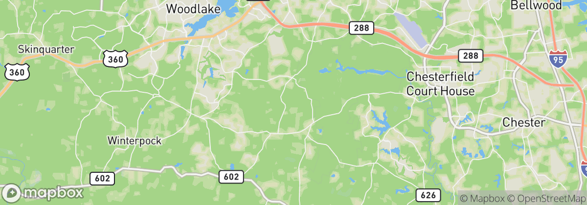 Map: Chesterfield, VA
