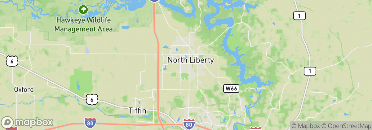 Map: North Liberty, IA