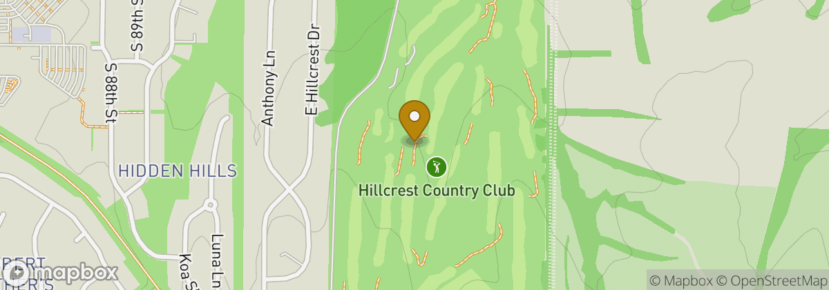 Map location: Hillcrest Country Club