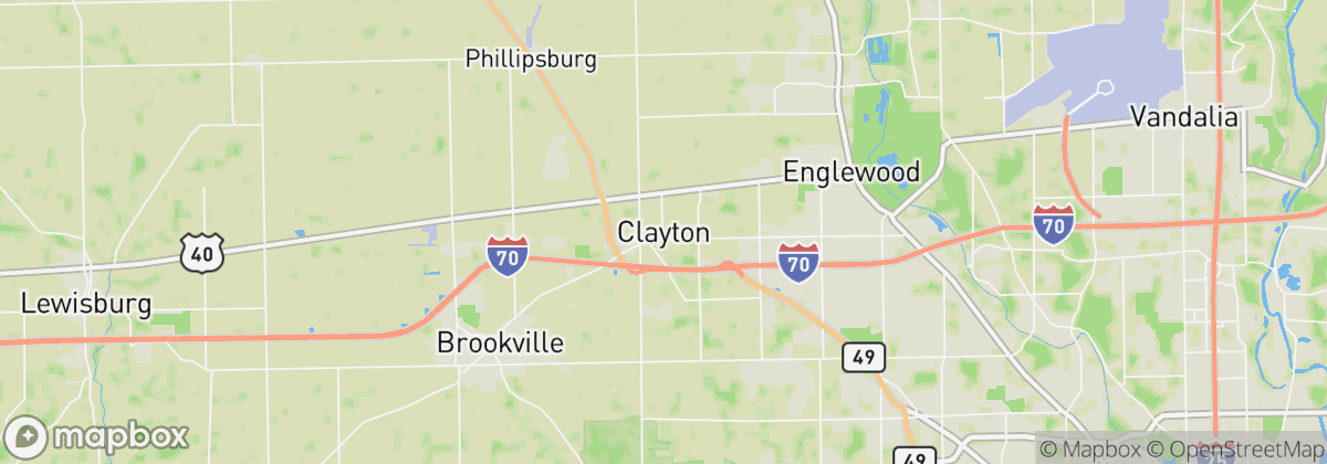 Map: Clayton, OH