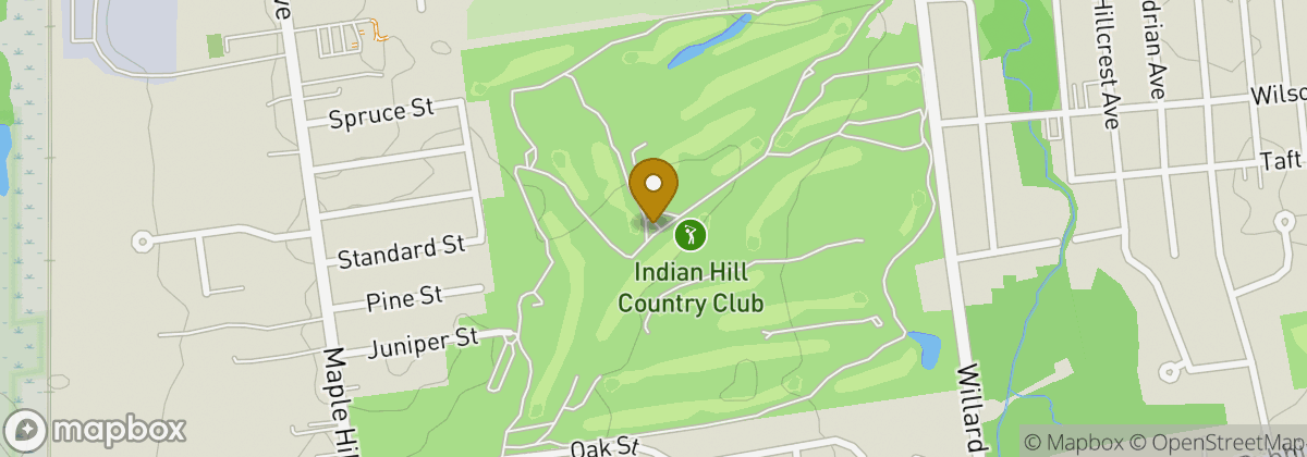Map location: Indian Hill Country Club