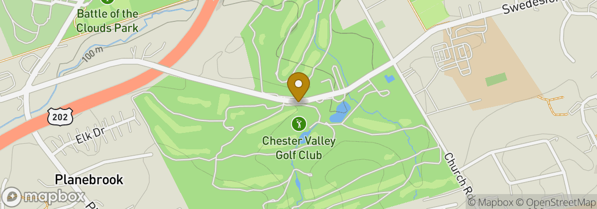Map location: Chester Valley Golf Club