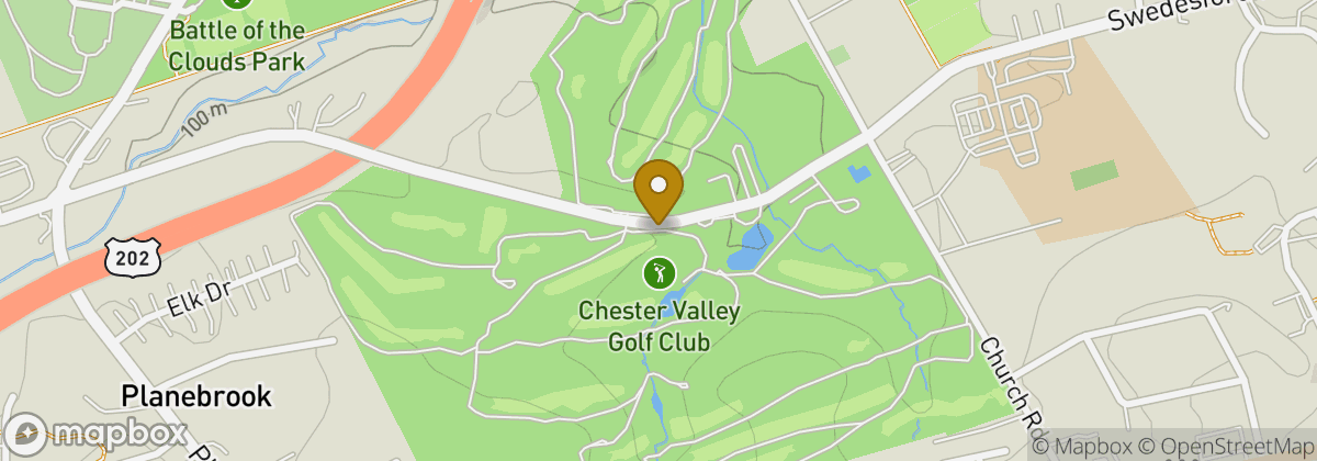 Map location: Chester Valley Golf Club