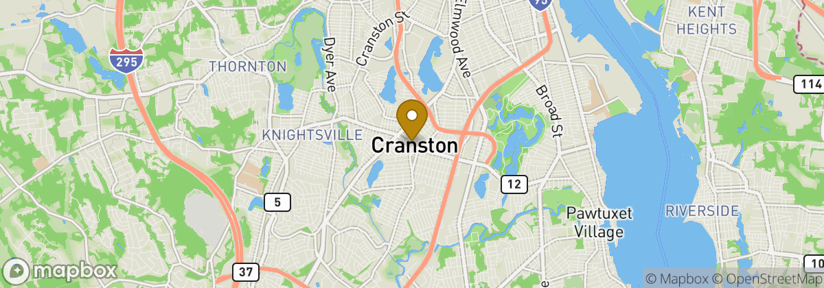 Map location: Cranston