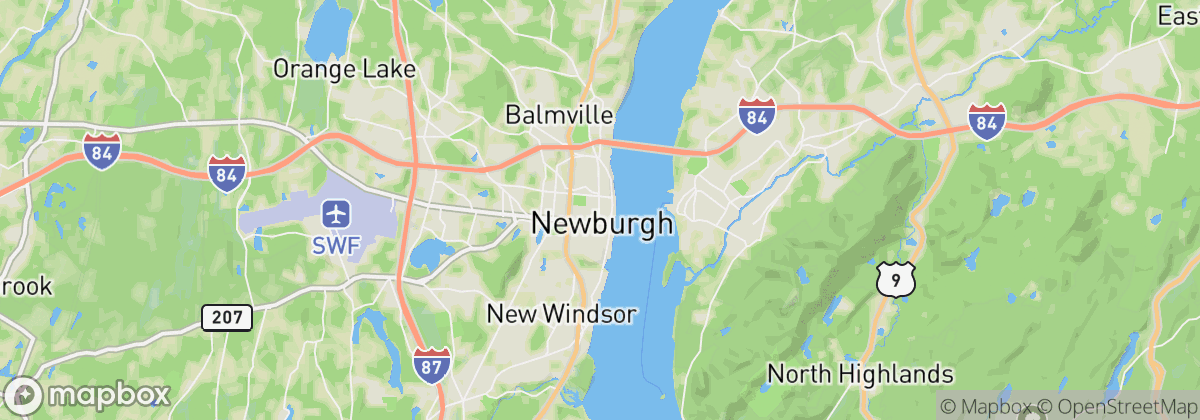 Map: Newburgh, NY