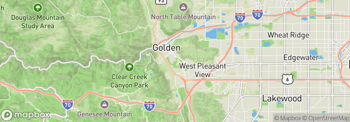 Map: Golden, CO