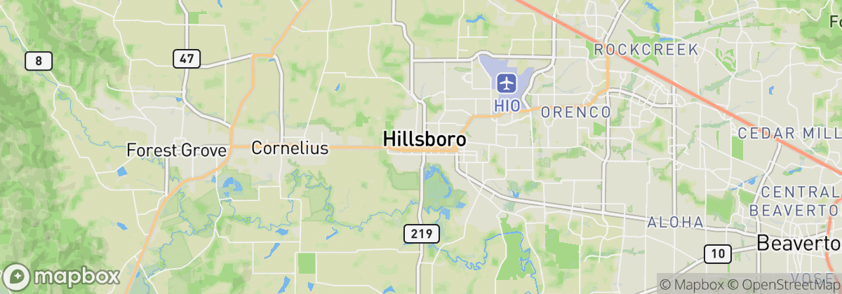 Map: Hillsboro, OR