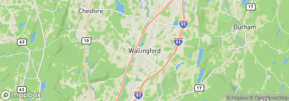 Map: Wallingford, CT