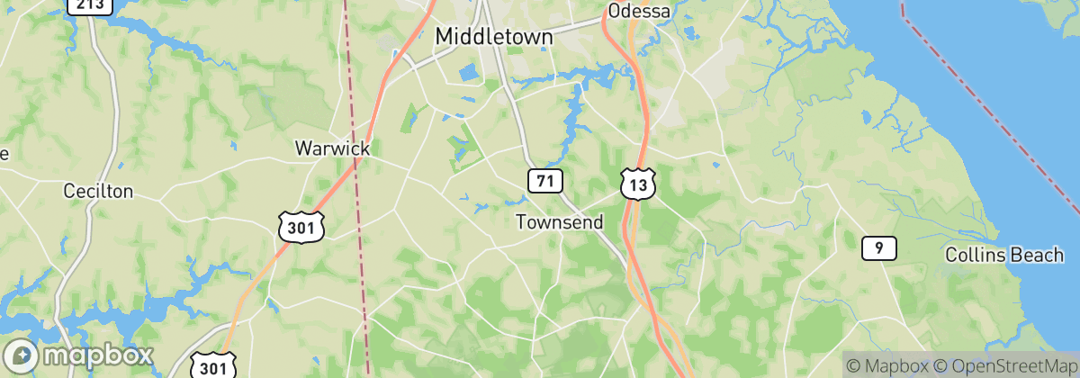 Map: Townsend, DE