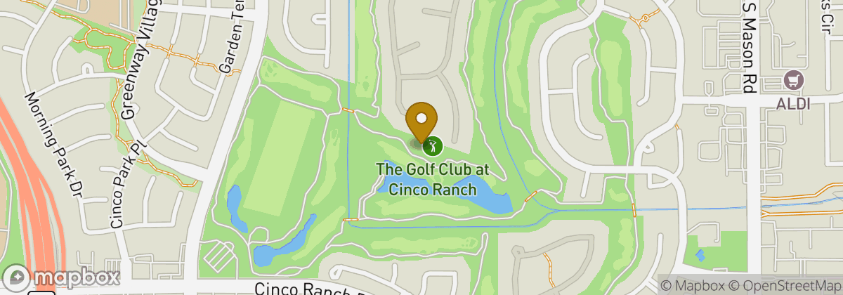 Map location: The Golf Club at Cinco Ranch
