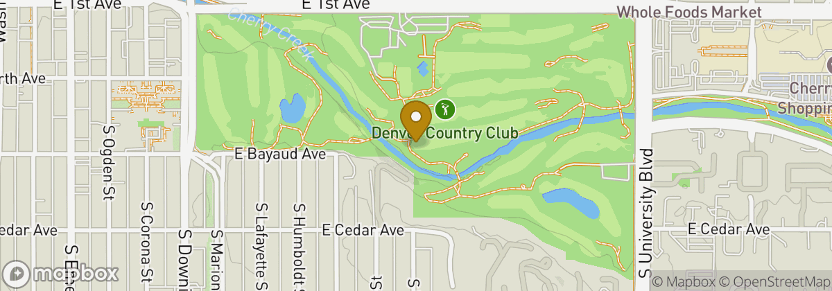Map location: Denver Country Club