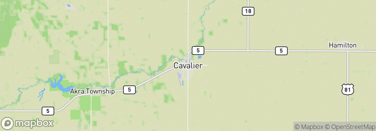 Map: Cavalier, ND
