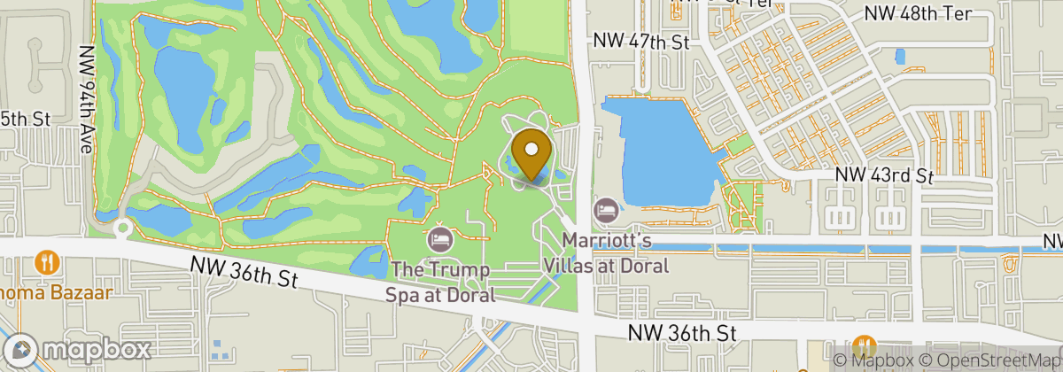 Map location: Trump National Doral Miami